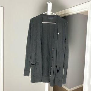 NWOT A&F Black Icon Boyfriend Cardigan